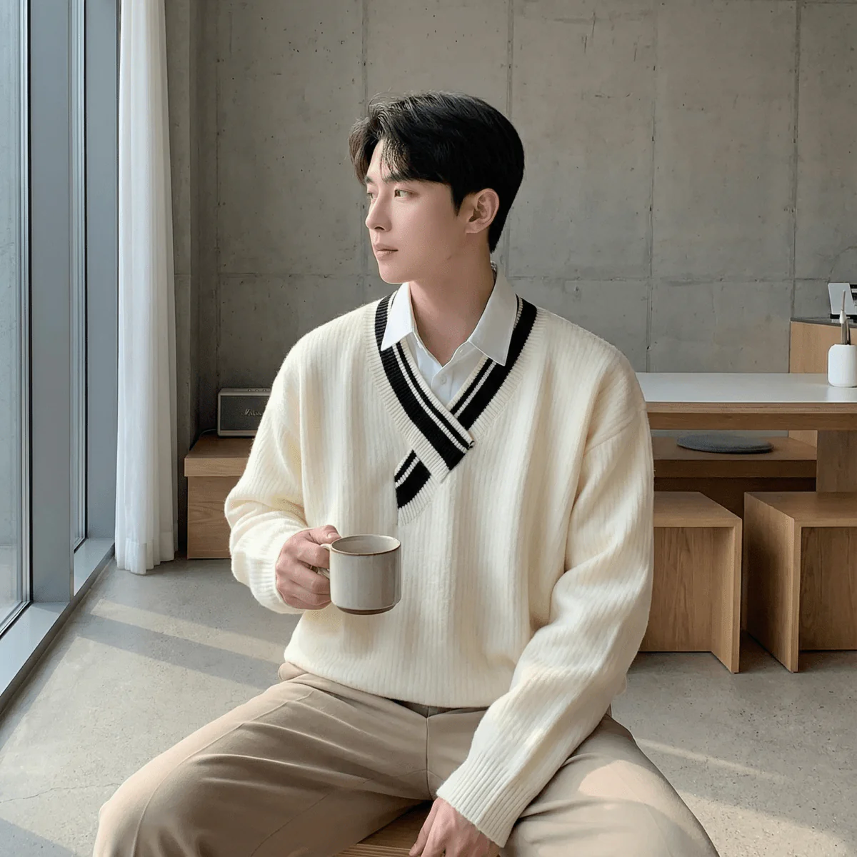 GS No. 164 V-neck Sweater