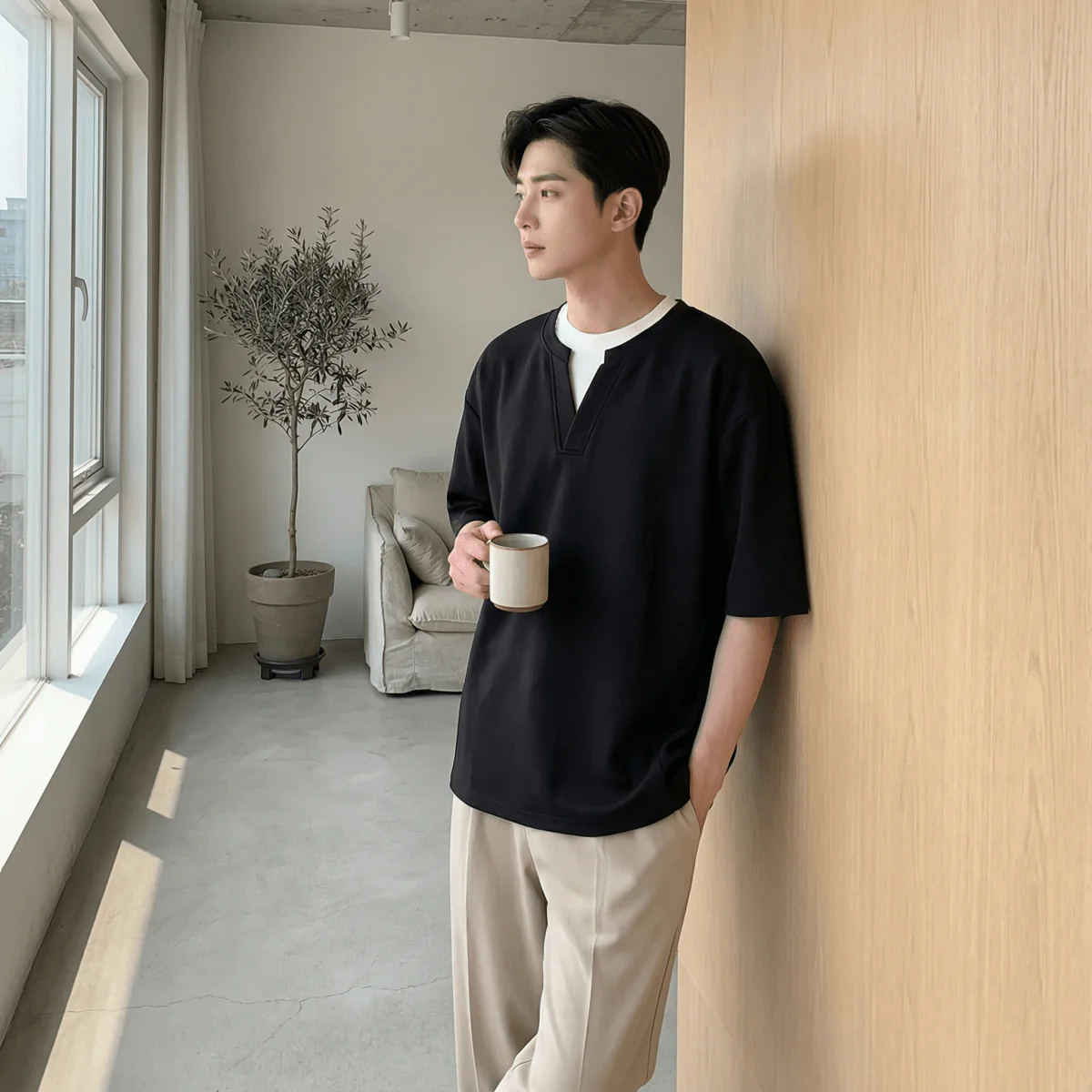 GS No. 252 Loose Crewneck T-shirt - Image 2
