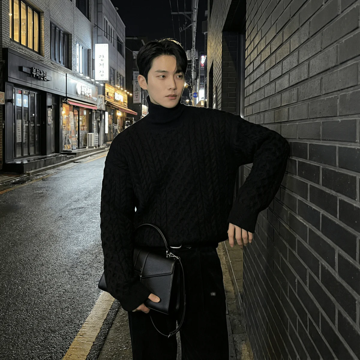 GS No. 348 Thick Turtleneck Sweater - Image 3