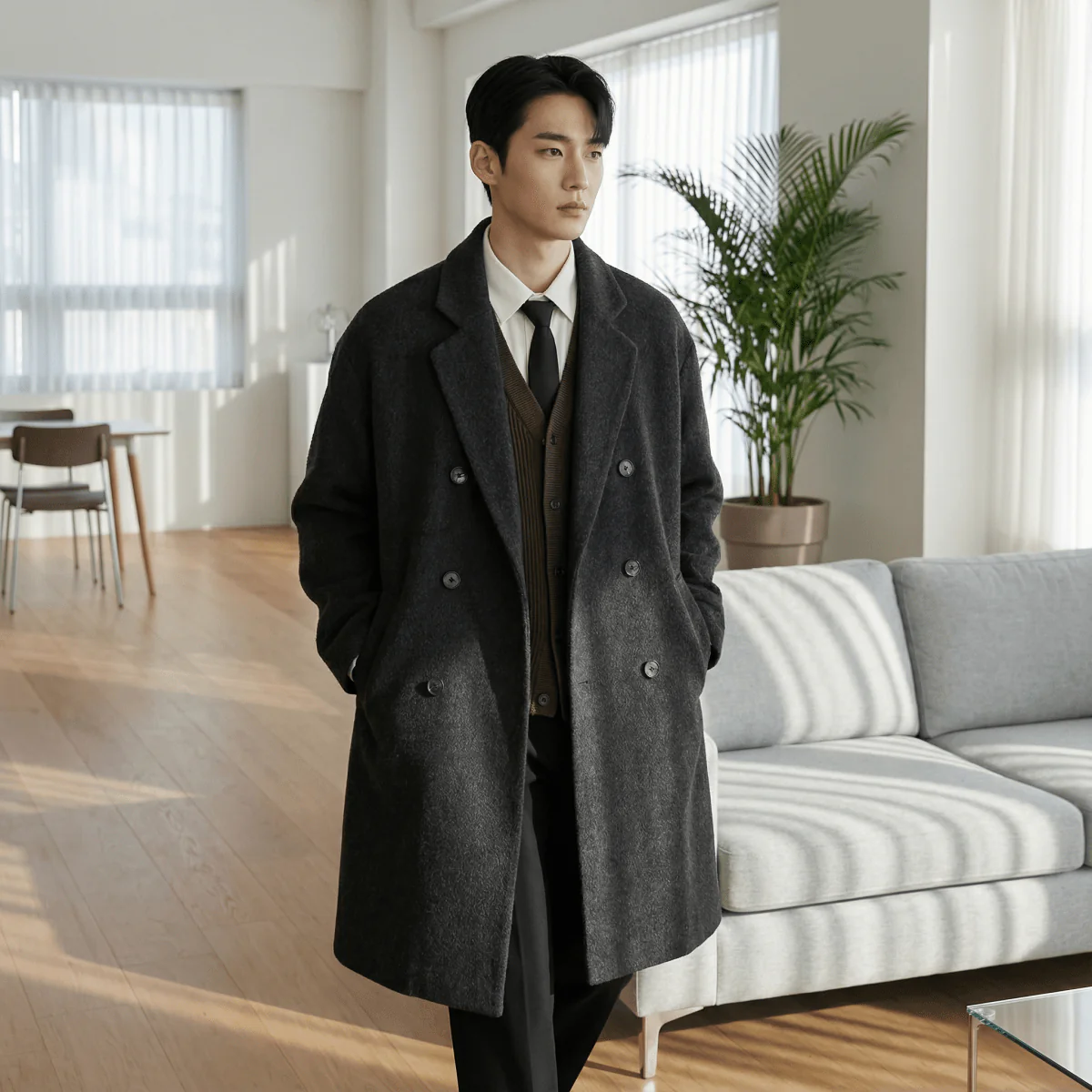 GS No. 355 Wool Trench Coat - Image 3