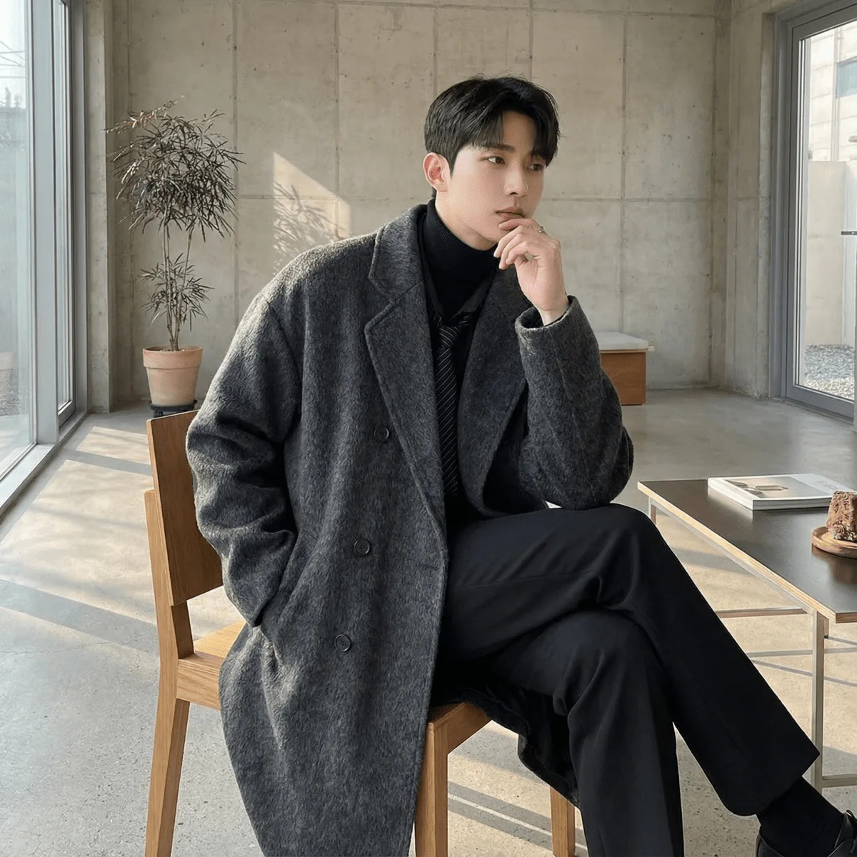 GS No. 355 Wool Trench Coat - Image 4