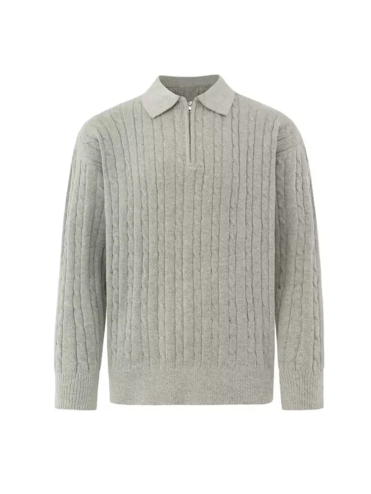 GS No. 358 Korean Quarter Zip Sweater - Image 3