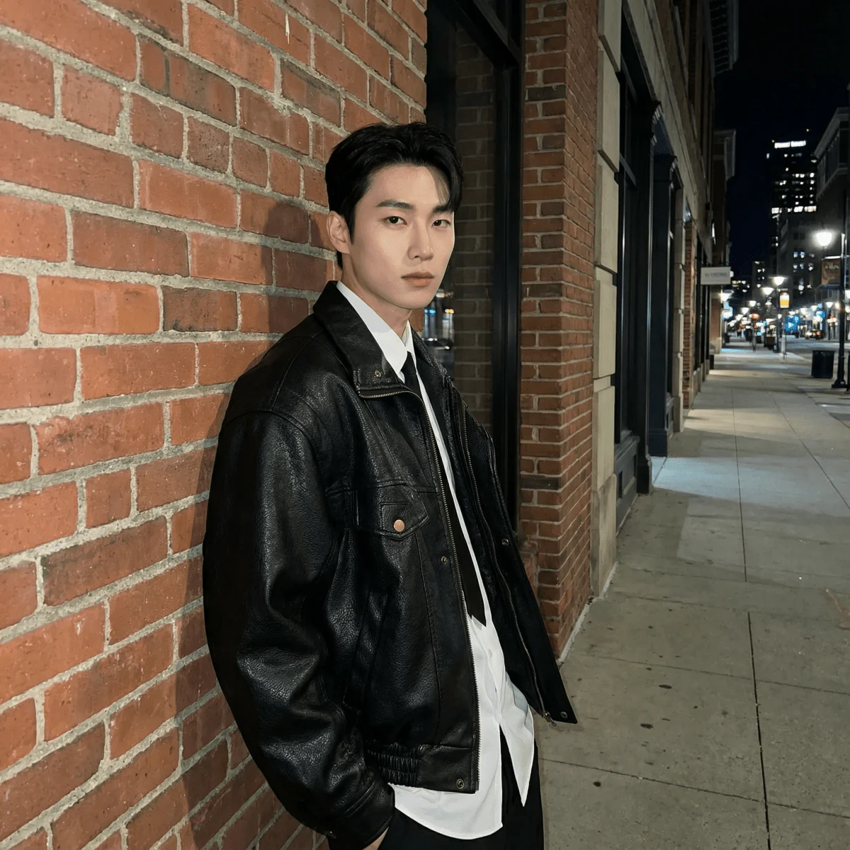 GS No. 365 Biker Leather Jacket - Image 2