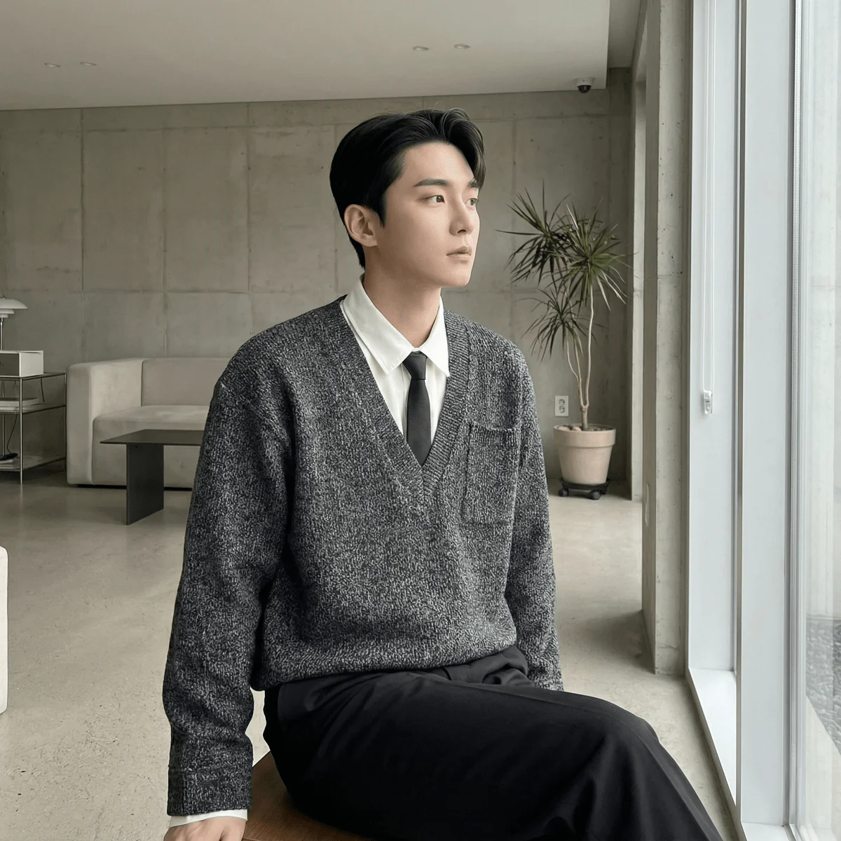 GS No. 371 V-neck Sweater