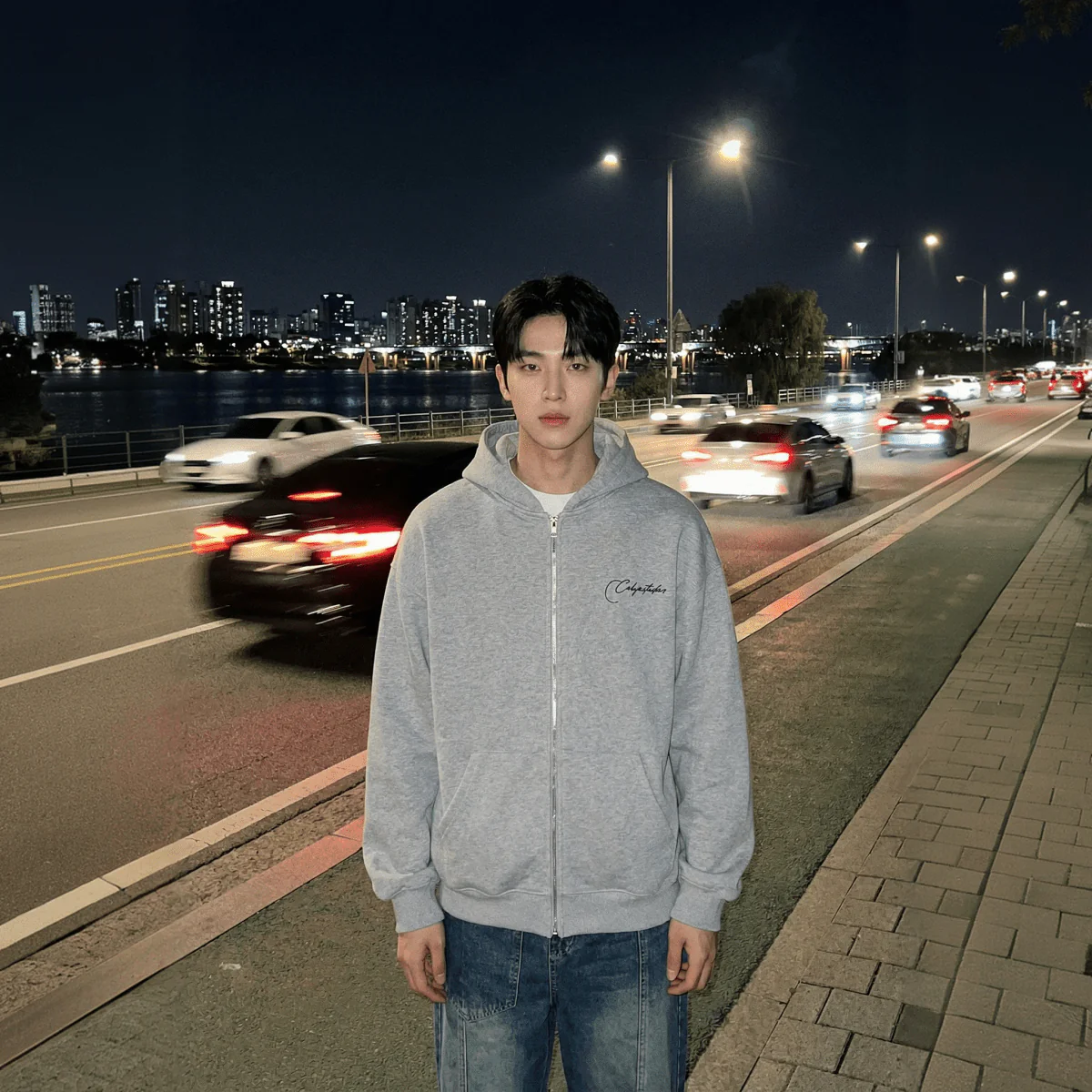 GS No. 409 Korean Letters Hoodie