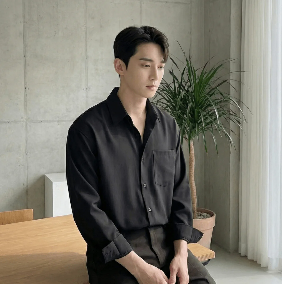 GS No. 51 Collar Loose Shirt - Image 2